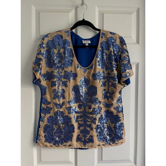 Tracy Reese Sequin Blouse - Picture 1 of 5
